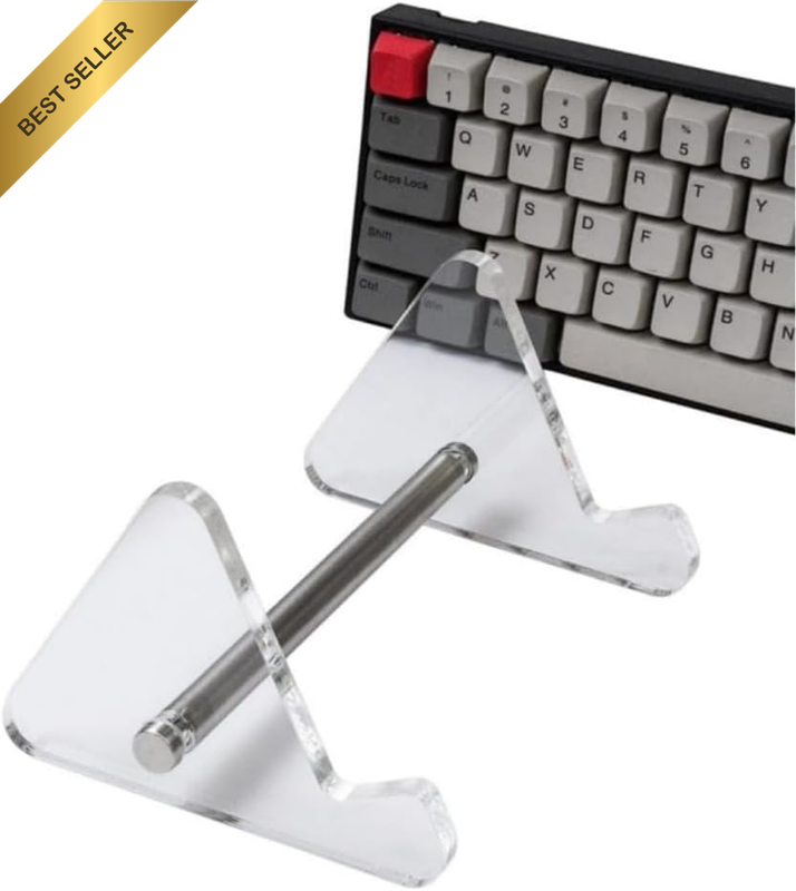 1Pcs 1-Tier Colorful Acrylic Keyboard Display Stand, Mechanical Keyboard Display