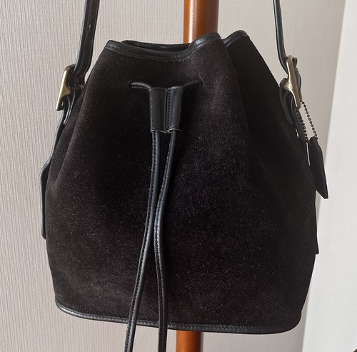 Vintage Coach 9012 Berkeley Drawstring Shoulder Bag Black Vintage Coach 9012 Berkeley Drawstring Shoulder Bag Black