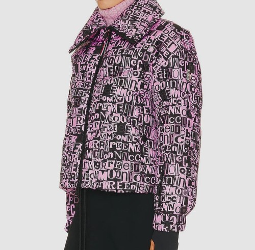 Pre-owned Moncler $2055  Grenoble Women's Pink Cluses Bomber Jacket Coat Size 1/s