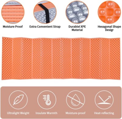 Moisture Proof Foldable Sleeping Pad Camping Tent Floor Mat Hiking Mattress