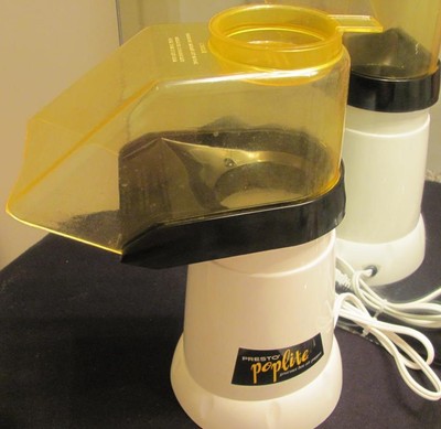 PRESTO POPPER POPLITE Pop Corn Maker Gourmet Hot Air Popper White