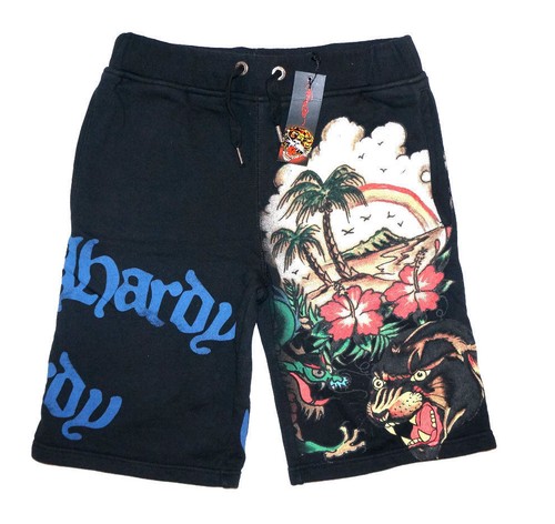 Ed Hardy skull Shorts DEATH GLORY 刺繍 Ed Hardy skull Shorts DEATH GLORY 刺繍 Ed Hardy skull Shorts