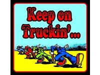 Keep on Truckin/' Right /& Left Large 24/" x 9/" Decals Free Shipping