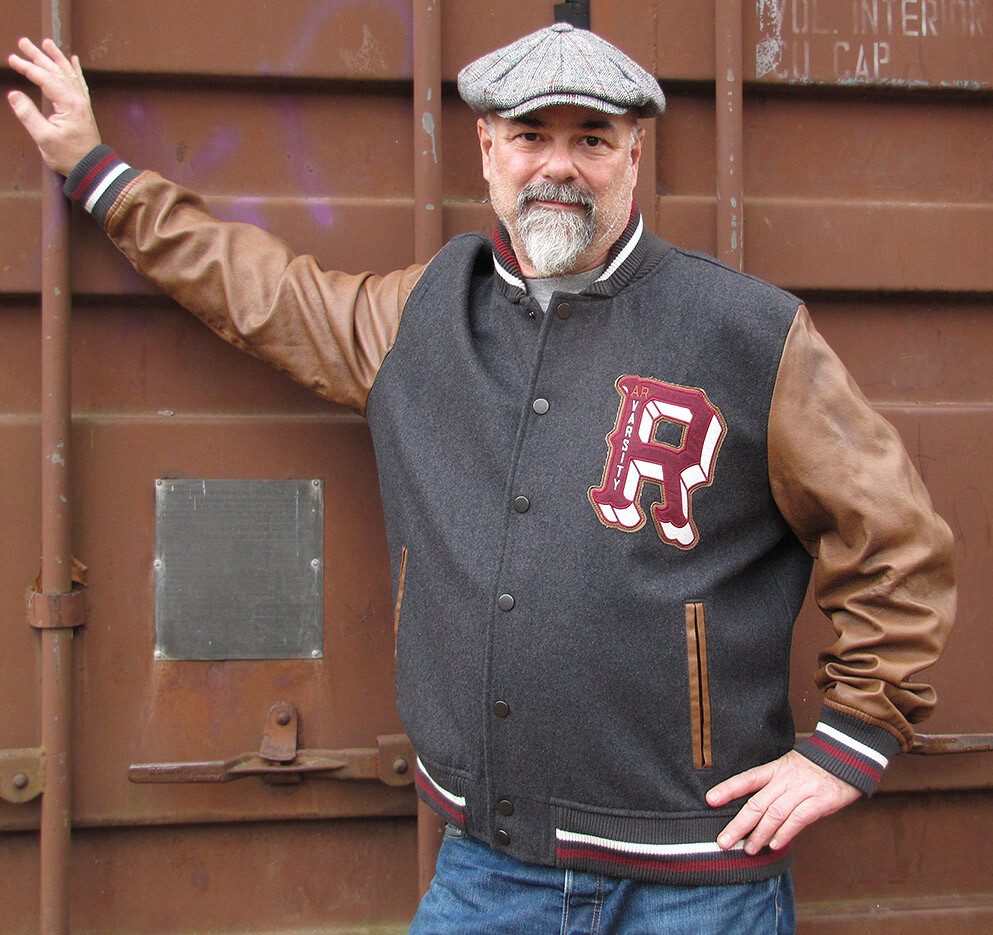 College Baseball Jacke Gr XL von American Rag Vintage Rockabilly Rugged 