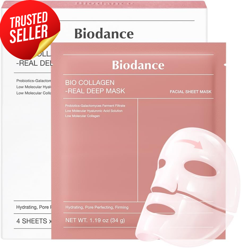 Face Mask Bio-Collagen Deep Hydrating Overnight 4Pc