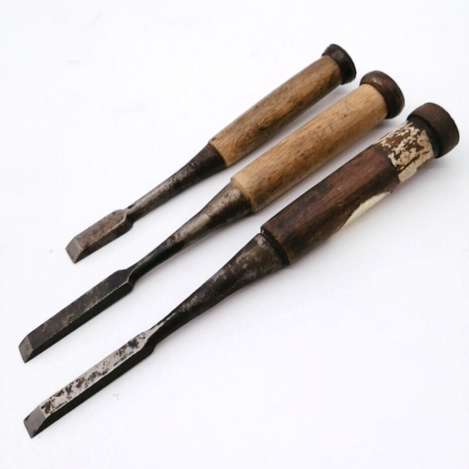 Vintage Japanese NOMI Chisel Set of 3 – Carpenter