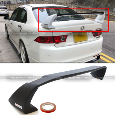 Fit 04-08 Acura TSX Sedan JDM Unpainted Mugen Style 3PCS Trunk Wing Spoiler 