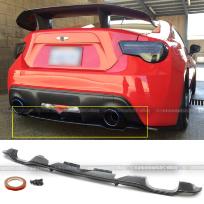 Fit 13-20 FRS 86 Subaru BRZ OE Style PP Plastic Rear Bumper Diffuser Lip Spoiler