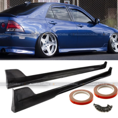 Fit 01-05 IS300 XE10 TR-D Style Urethane Pair Side Skirt Sideskirt Lip BodyKit