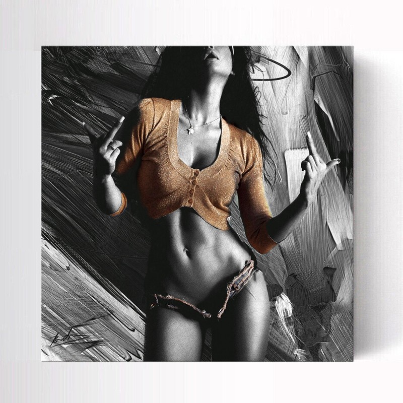 Leinwand Bild Erotik Akt Frau Abstrakt GemÃ¤Lde Wandbilder Xxl Wohnzimmer 1303a
