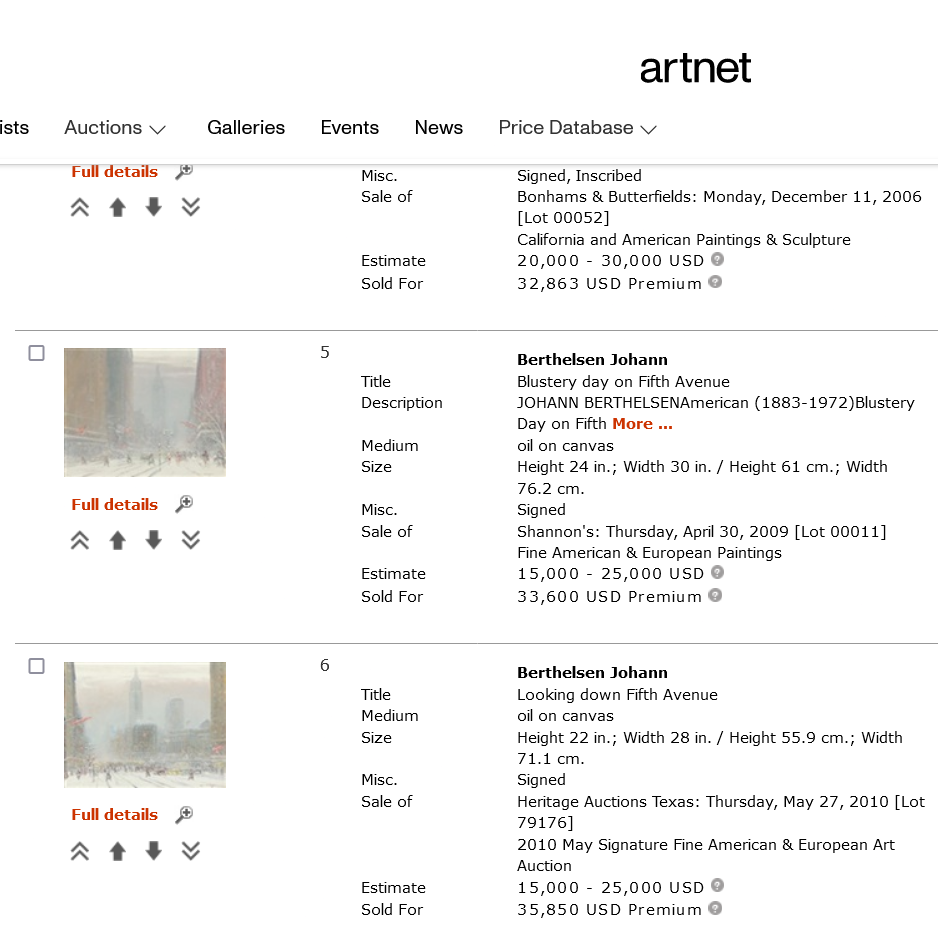 Snow Winter Scene in Central Park great Modern American Painting NY New York US