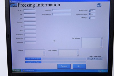 Custom Biogenic Systems 2100 Cryogenic Rate Nitrogen Freezer w/ PC & Software