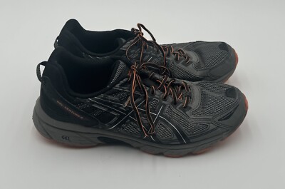 Asics Gel-Venture 6 Men s Size 12 Running Shoes Sneakers Trail Black Orange