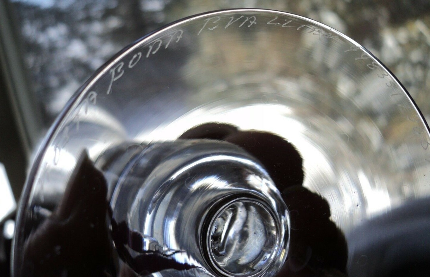 Kosta Boda Bertil Vallien Flying Man Series Champagne Glass Flute Signed Numbere