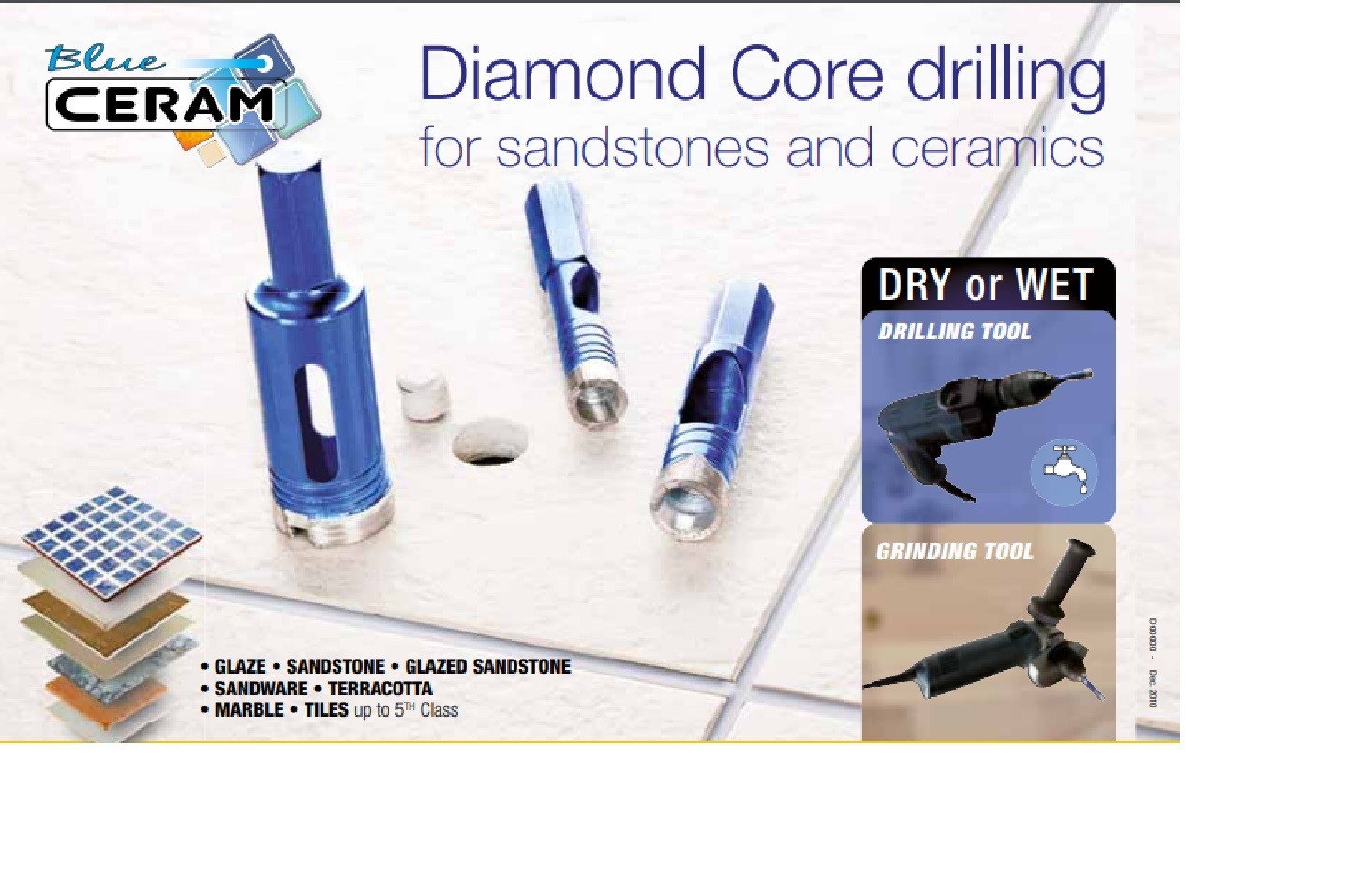DIAGER BLUE CEREM 10.0mm DIAMOND CORE BIT WET & DRY