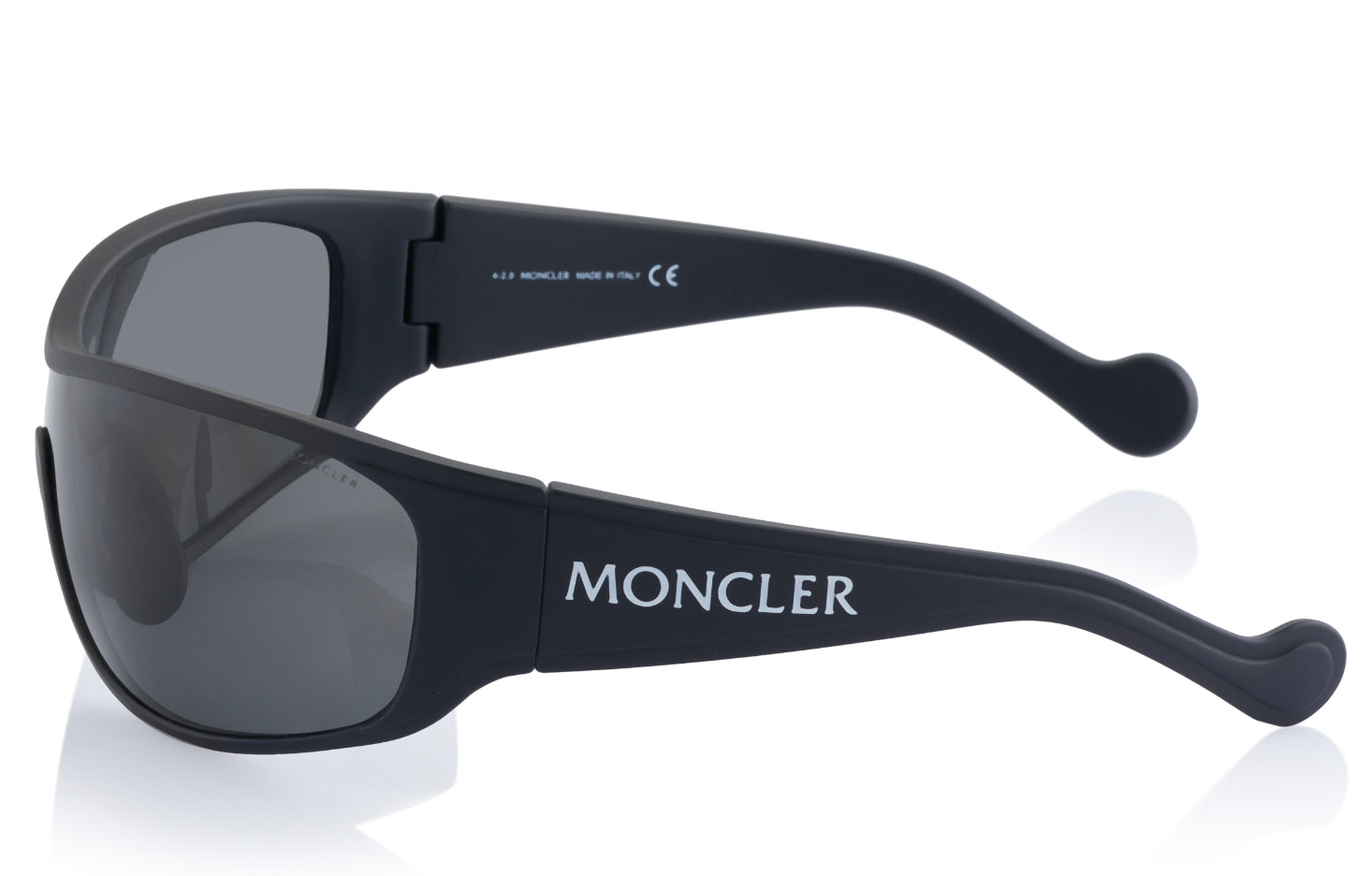 Pre-owned Moncler Eyewear Sunglasses Shield Glasses Ski Mask Visor In Gray