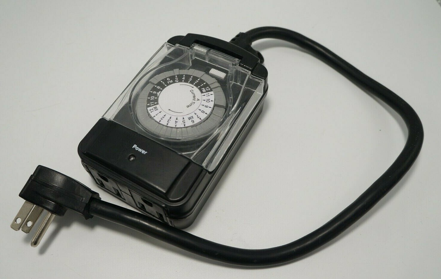 Utilitech Outdoor Timer #0155550 24-Hour Repeating Cycle, Manual