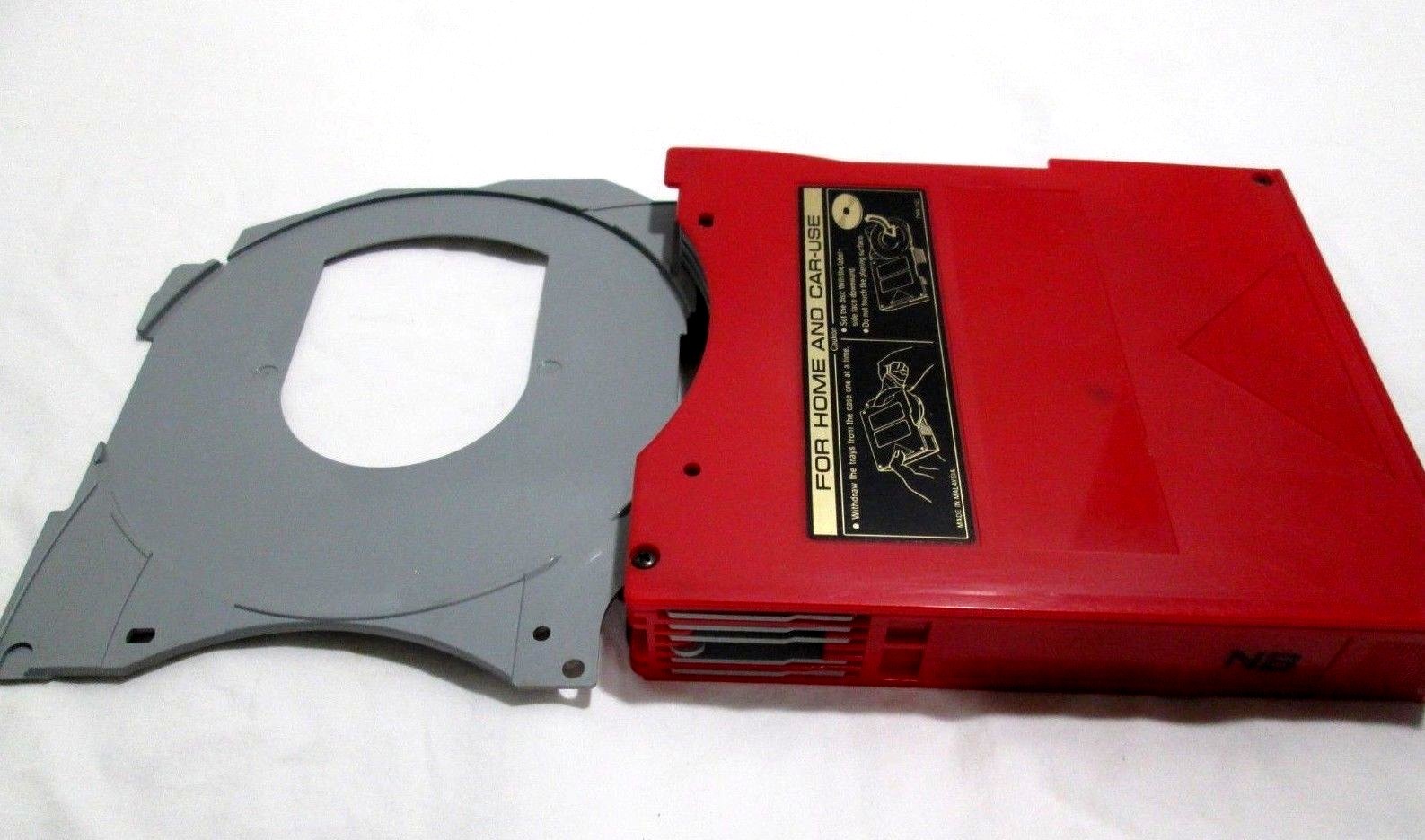 Pioneer  6 Disc CD Changer  Home Auto  Magazine with Case Red