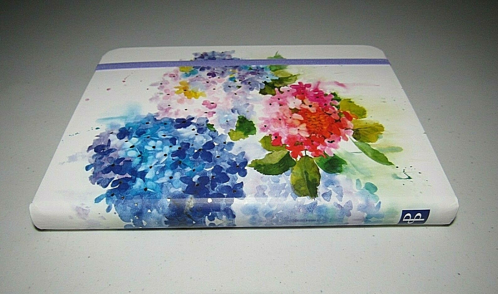 PETER PAUPER PRESS PASTEL GLITTER WATERCOLOR HYDRANGEAS MEDIUM HARDCOVER JOURNAL