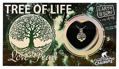 Tree of Life Love Wish Pearl Kit DIY Chain Pendant 16'' Stainless Steel Necklace