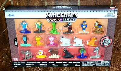JADA: 18pc Nano 1.5' Die-Cast Metalfigs Minecraft (2022) CAVES & CLIFFS Series 8