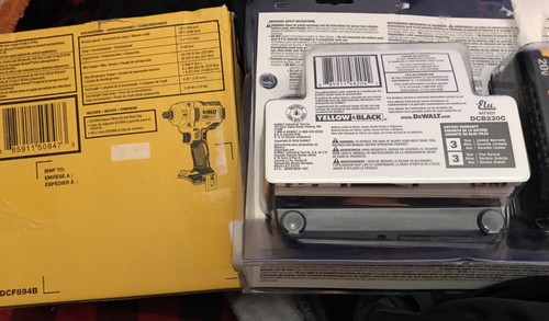 dewalt 20v impact 1/2 xr With Dewalt 20v Battery And Charger Brand New DCF894