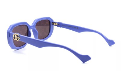 Pre-owned Gucci Gg1535s-004 Violet Sunglasses In Purple