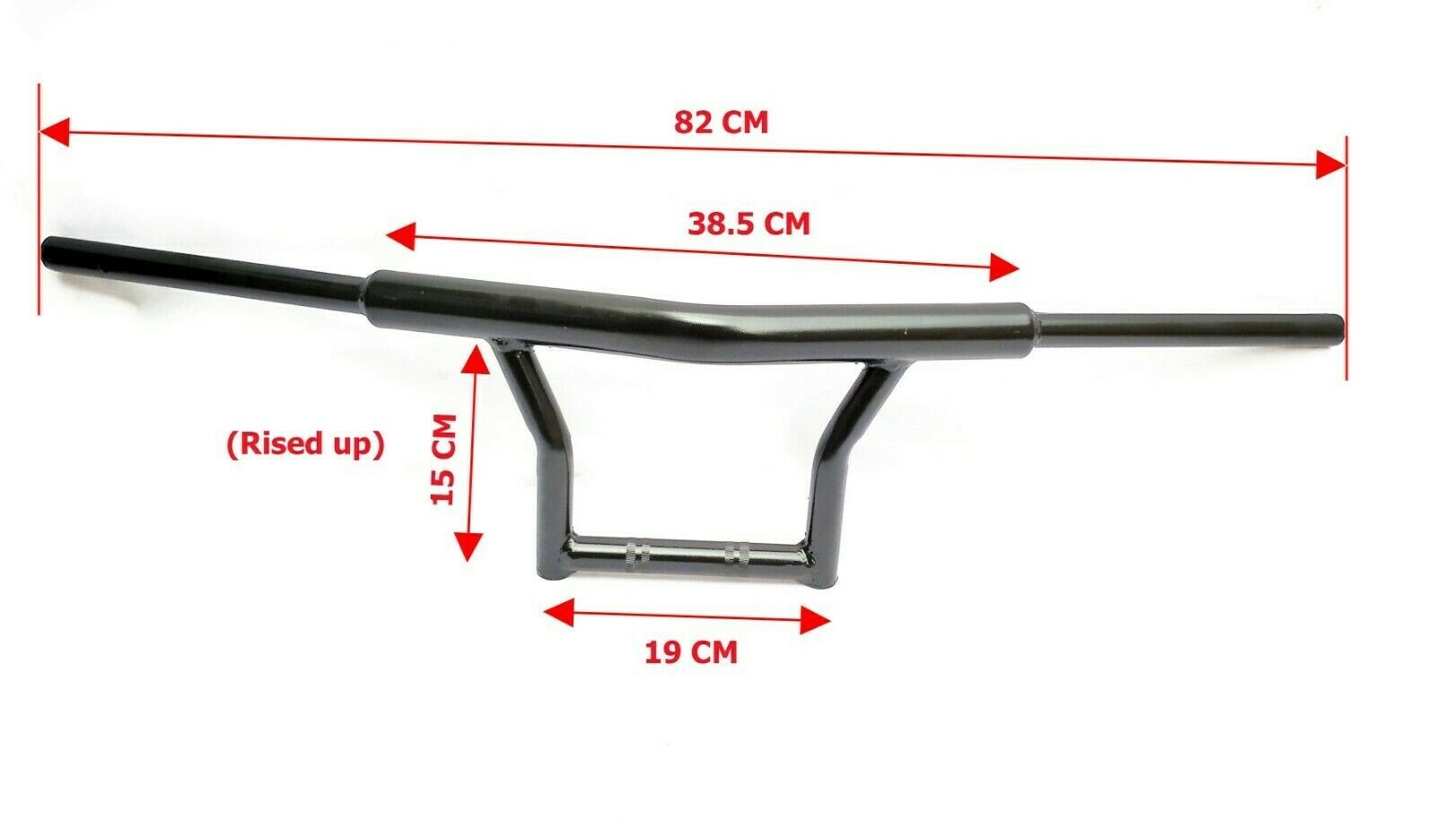 UNIVERSAL 7/8" MOTORCYCLE BEND HANDLEBAR BLACK HARLEY BOBBER CHOPPER CUSTOM