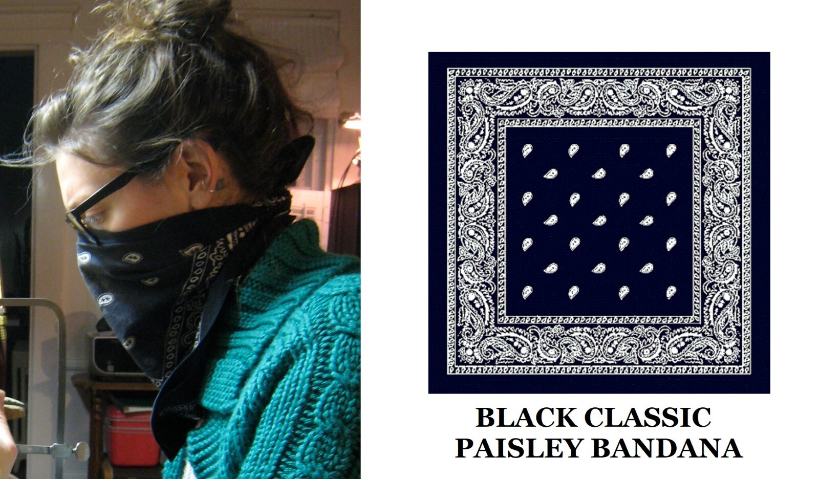 小物 SPECIAL 60S VINTAGE CROSS BANDANA BLACK ✨Special✨ Vintage☆Black☆Cross☆Bandana☆Very Rare☆Black☆