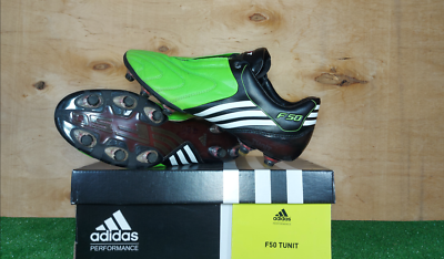 Adidas F50.9 Tunit FG Leather G12077 Green boots Cleats mens Football Soccers