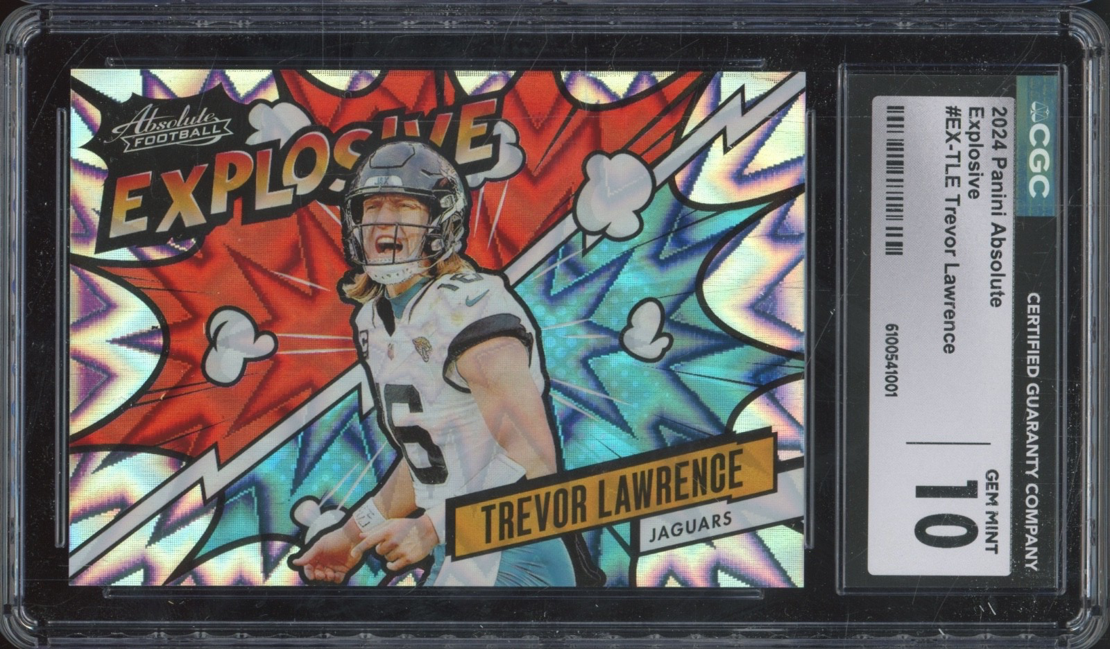 2024 Panini Absolute Explosive #EXTLE Trevor Lawrence Gem Mint CGC 10