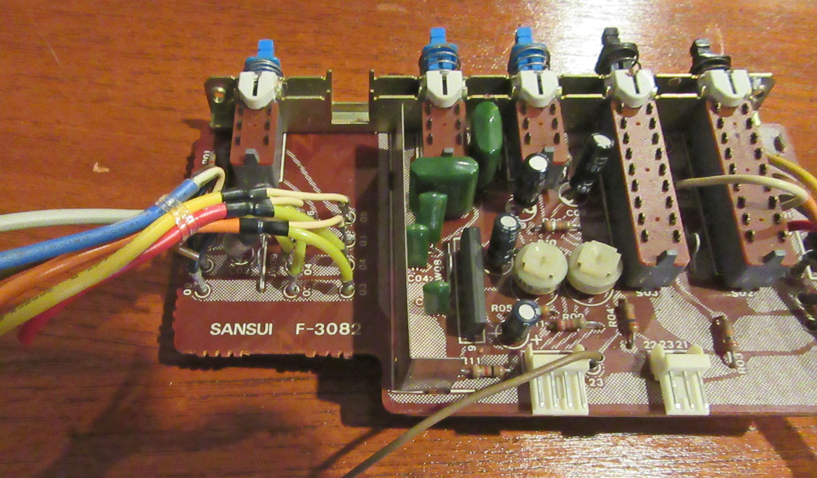 Sansui G8700 F-3082 3077 Power Indicator Board + Mic Jack G-9700/971 G-871DB