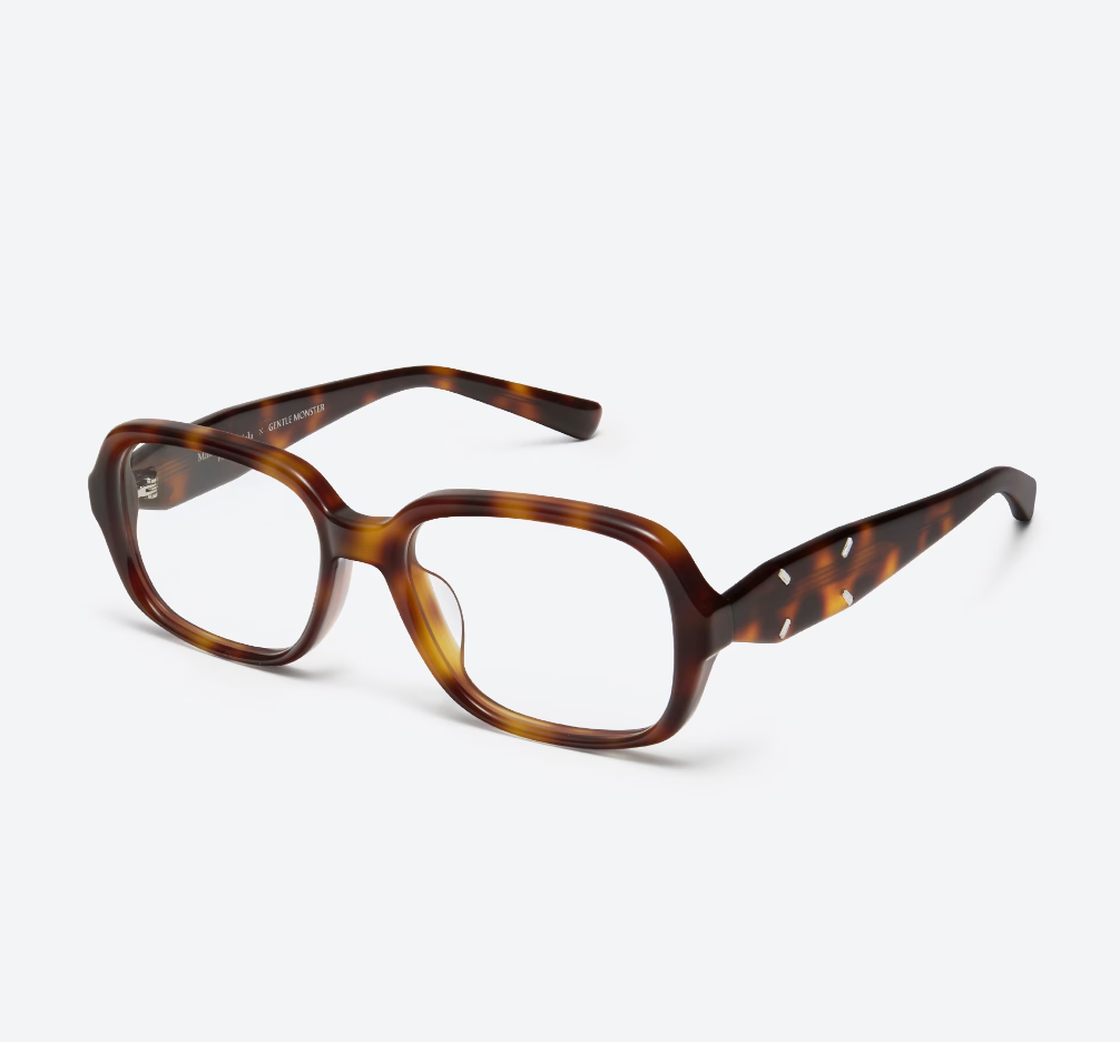 Pre-owned Gentle Monster X Maison Margiela Mm114 Tortoiseshell Clear Mm114-l2 In Tortoiseshell/clear