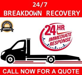 image for 24/7 CAR BIKE BREAKDOWN RECOVERY TRANSPORT TOW TRUCK SERVICES ACCIDENT JUMP STARTS FLAT TYRE AUCTION