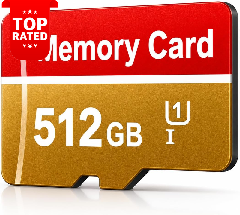 512GB Micro SD Card High Speed Memory for Smartphones Cameras Drones Tablets
