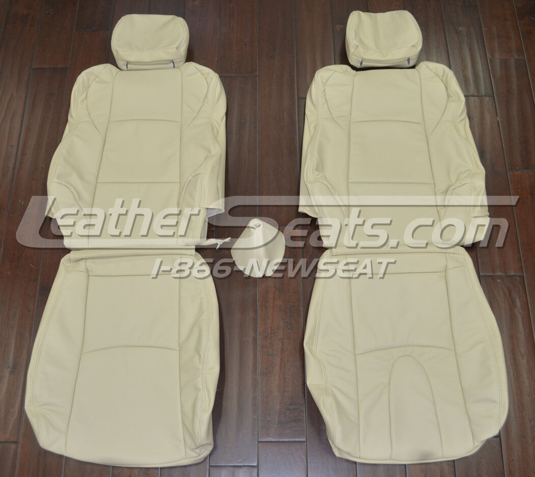 2003 2008 Nissan 350Z Custom Bone Leather Trimmed Upholstery Seat Covers