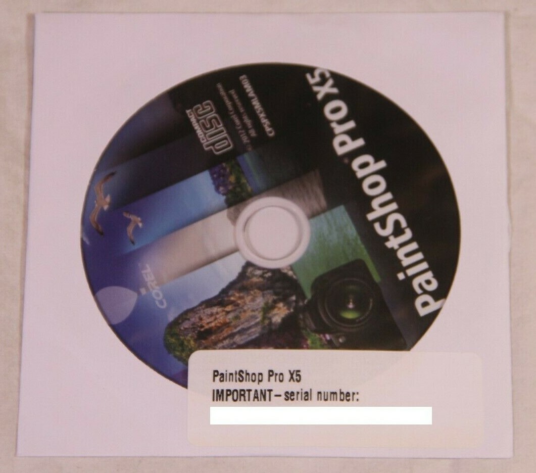 Corel Paintshop Pro x4 in box & Paintshop Pro x5 Disc & Serial - See Pictures