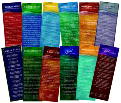 PROCLAMATION CARDS (Full Color Set)  - by Derek Prince