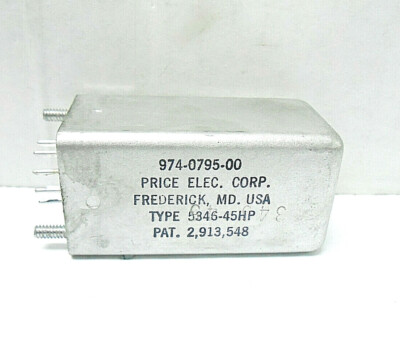 974-0795-00 RELAY, 1 KILOHM/ 28 VDC/ 2 AMPS/ 115 VAC NEW OLD STOCK VARIOUS MFG.