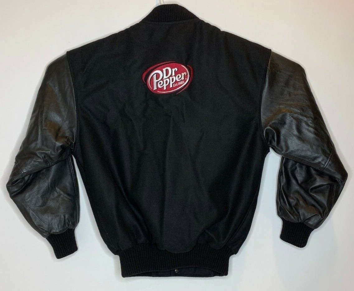 Culling Creek Mens Size S SEC 2007 Championship Dr Pepper Letterman Jacket Black