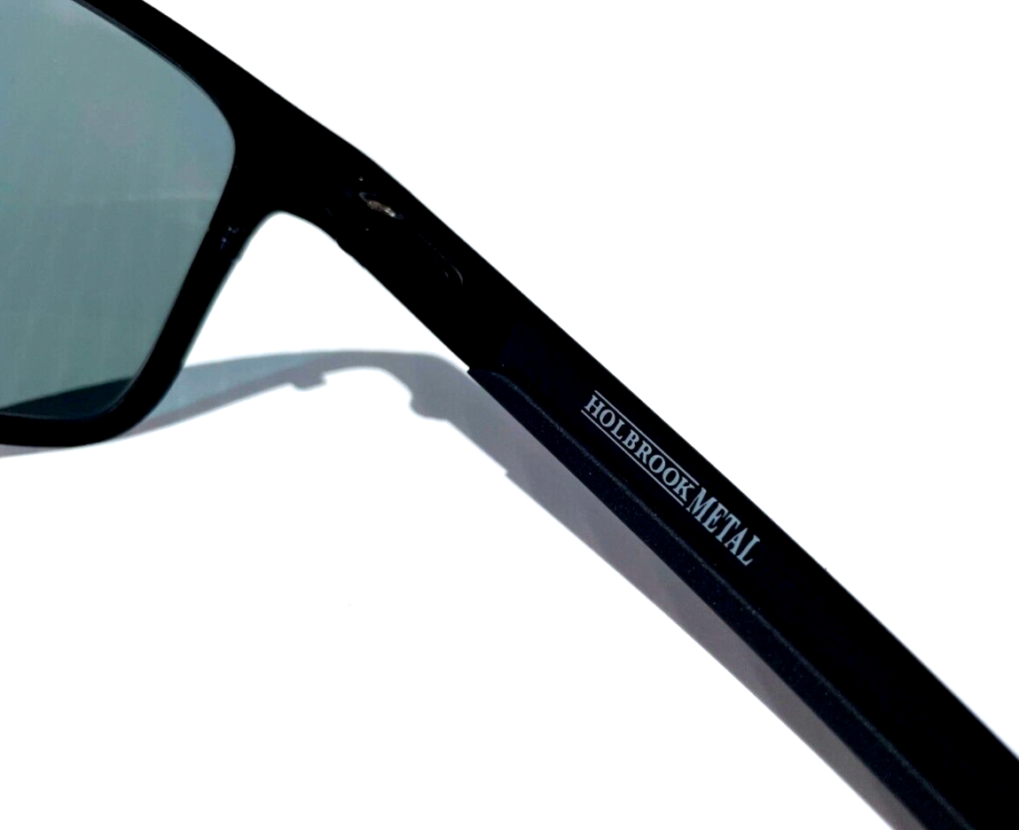 Pre-owned Oakley Holbrook Metal Matte Black Polarized Galaxy Magenta Sunglass 4123 In Purple
