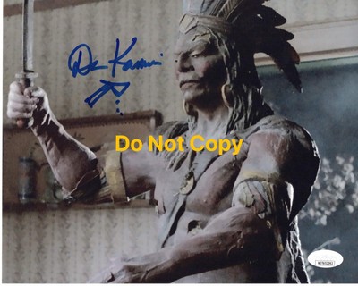 DAN KAMIN signed 8x10 Photo CREEPSHOW 2 1987 Movie Old Chief Wood'n Head JSA