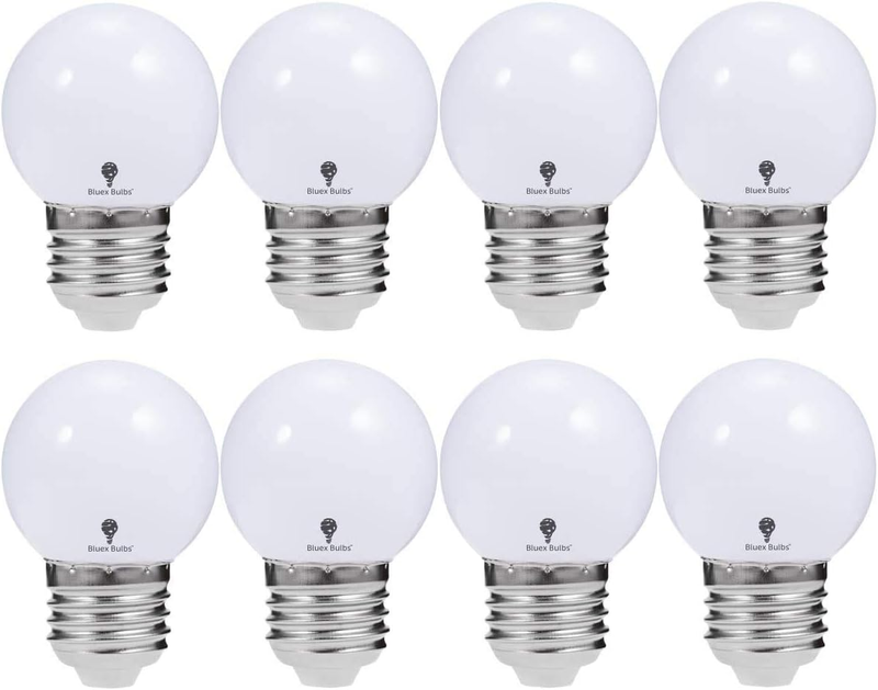 8 Pack G14 1W LED Light Bulb - 3000K Warm White 10 Watt Light Bulb Equivalent E2