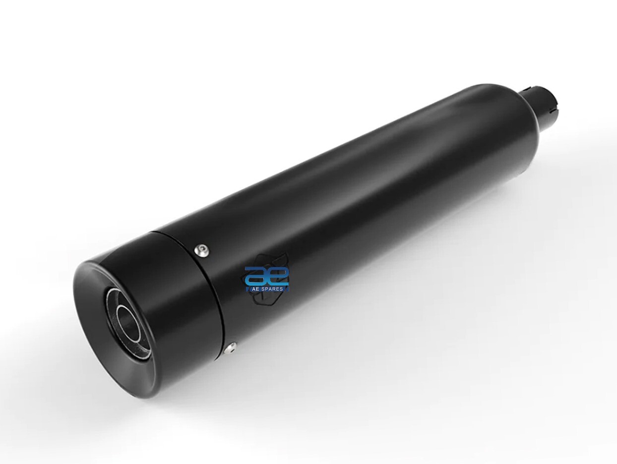 For Royal Enfield Meteor 350 Black Straightcut Silencer SS KXA00118  