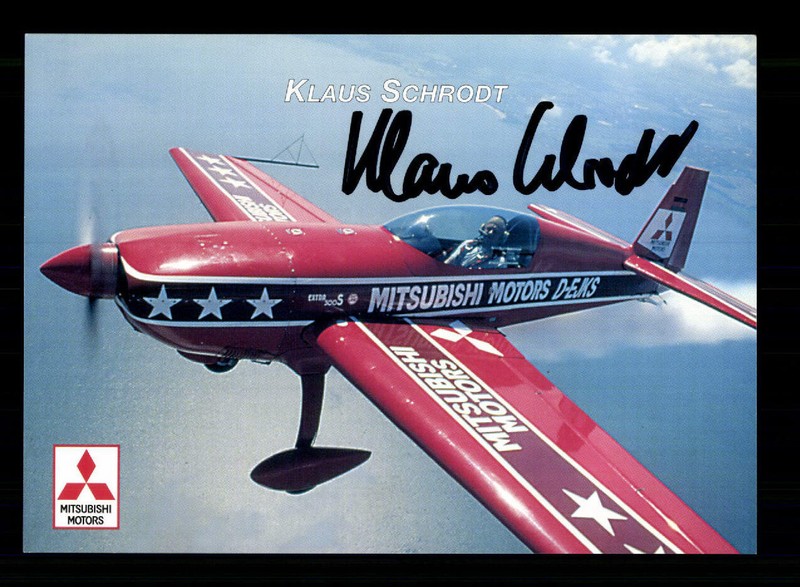 Klaus Schrodt Autogrammkarte Original Signiert Kunstflug + A 225520