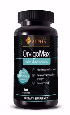 OrvigoMax  Natural Aphrodisiac By Alpha  Science   60 Capsules With Maca 