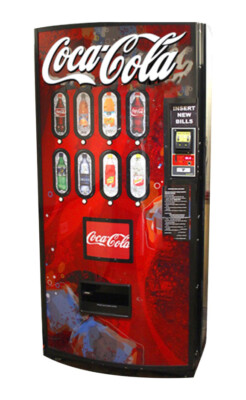 (8) Royal Vendors Chameleon Vend Labels - Sam's Club Cola - Member's Mark Water