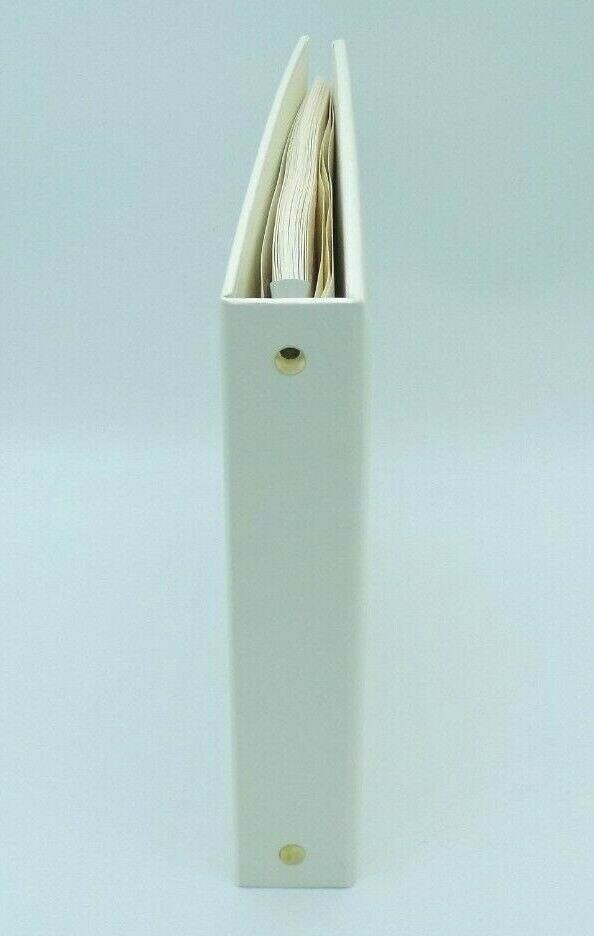 Hallmark Wedding Guest Signature Book Ivory Lace Heart Scroll Binder 864 Entries