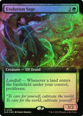 MTG FOIL Evolution Sage Secret Lair Extended Art  - Secret Lair