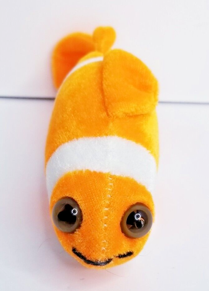 Rhode Island Novelty Orange & White 7 Inch Clown Fish Plush Stuffed Animal